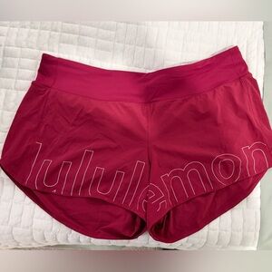 lululemon athletica Red Athletic Shorts